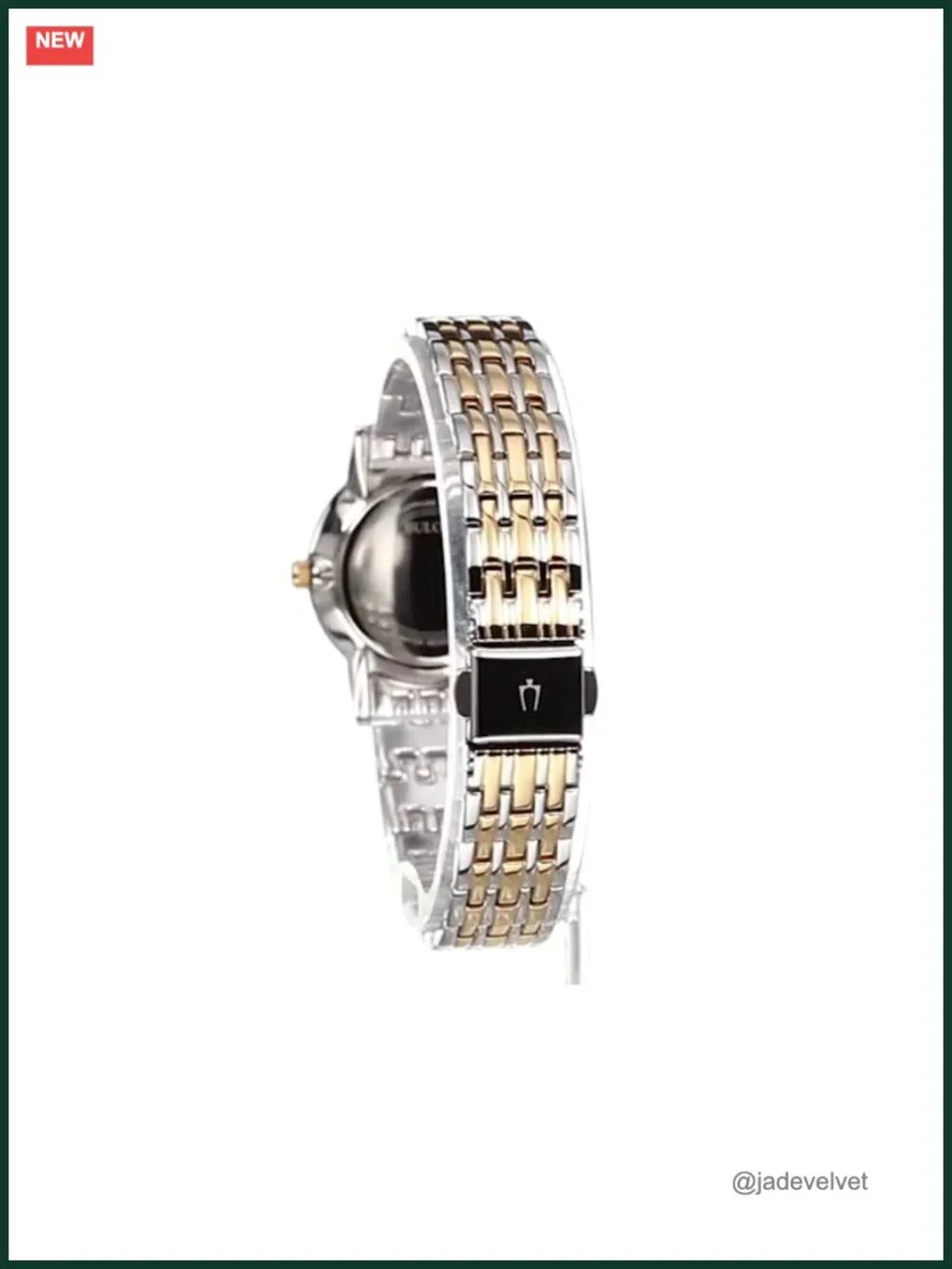 Ladies Stainless Steel Quartz Watch with Crystal Accent
